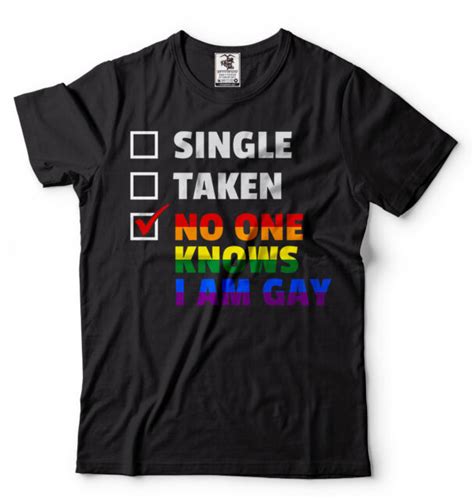 funny gay t shirt lgbt funny mens t shirt single taken relationship tee