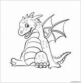 Dragon Coloring Cute Pages Drawing Baby Color Print Dragons Getcolorings Getdrawings Adults sketch template