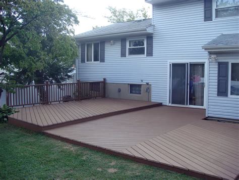 backyard deck ideas ground level home design ideas