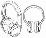 Drawing Headphone Patents sketch template