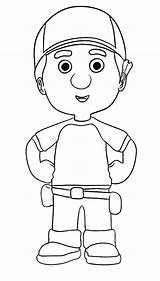 Handy Coloring Manny Pages Tools Getcolorings Getdrawings sketch template