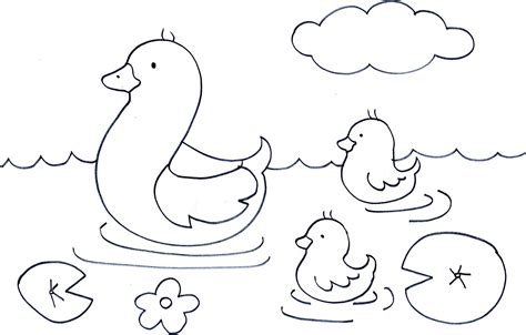 printable duck coloring pages  kids animal place