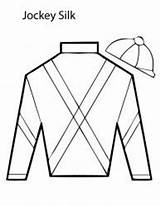 Coloring Jockey Silks Pages Kids Derby Silk Kentucky Horse Melbourne Cup Printable Own Racing Pattern Template Craft Hat Color Horses sketch template