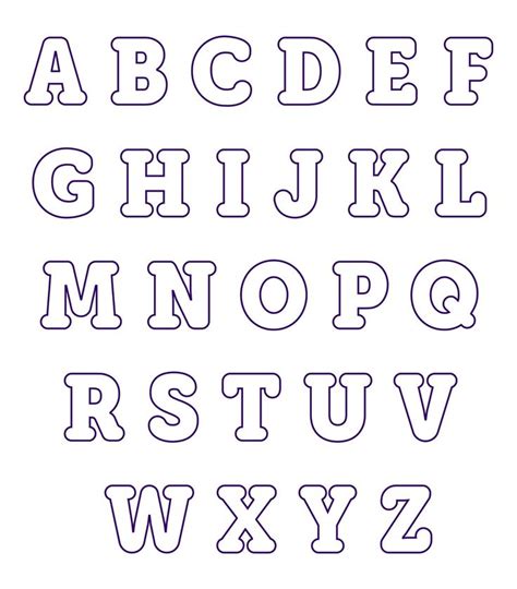 printable alphabet applique patterns printablee alphabet