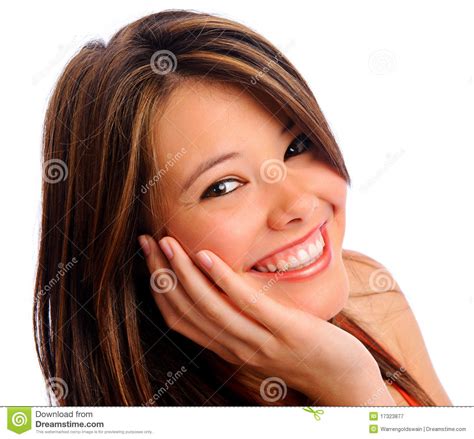 Perfect Girl Smile Stock Image Image Of Touching Beauty
