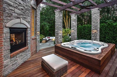 40 Outstanding Hot Tub Ideas To Create A Backyard Oasis Hot Tub Patio