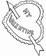 Coloring Valentine Pages Preschool Popular sketch template