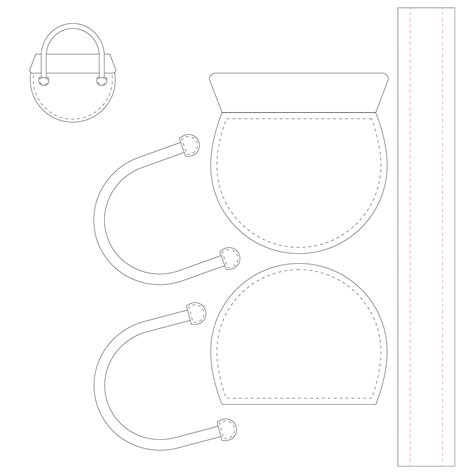 printable leather purse patterns printable templates