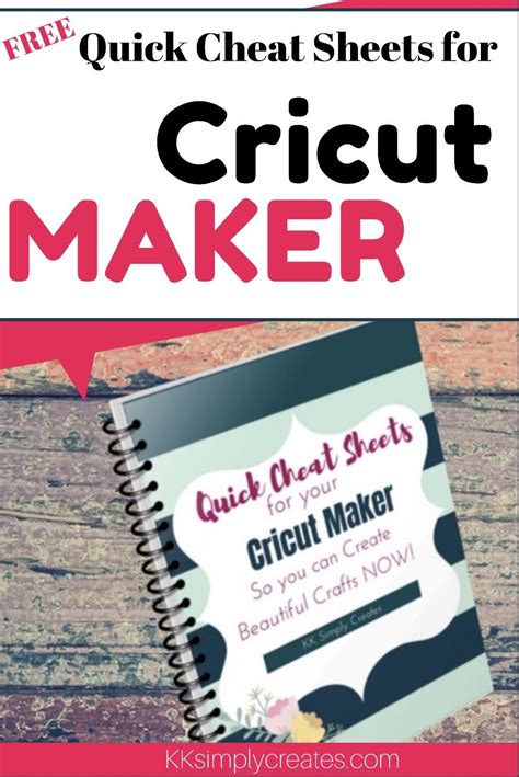 beginner  printable cricut cheat sheets prntbl
