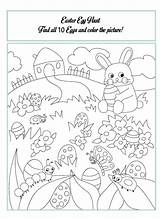 Easter Hunt Egg Coloring Pages Sheets Choose Board Printable Colouring Eggs sketch template