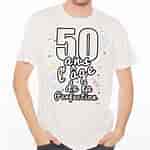 Résultat d’image pour Tee Shirt humoristique 50 ans. Taille: 150 x 150. Source: ketshooop.com