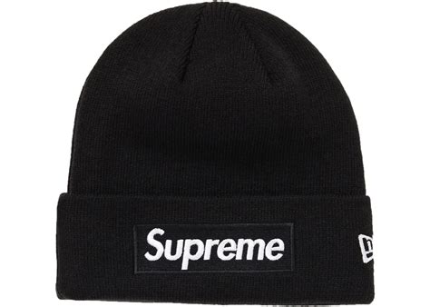 supreme supreme  era box logo beanie fw black streetwear official
