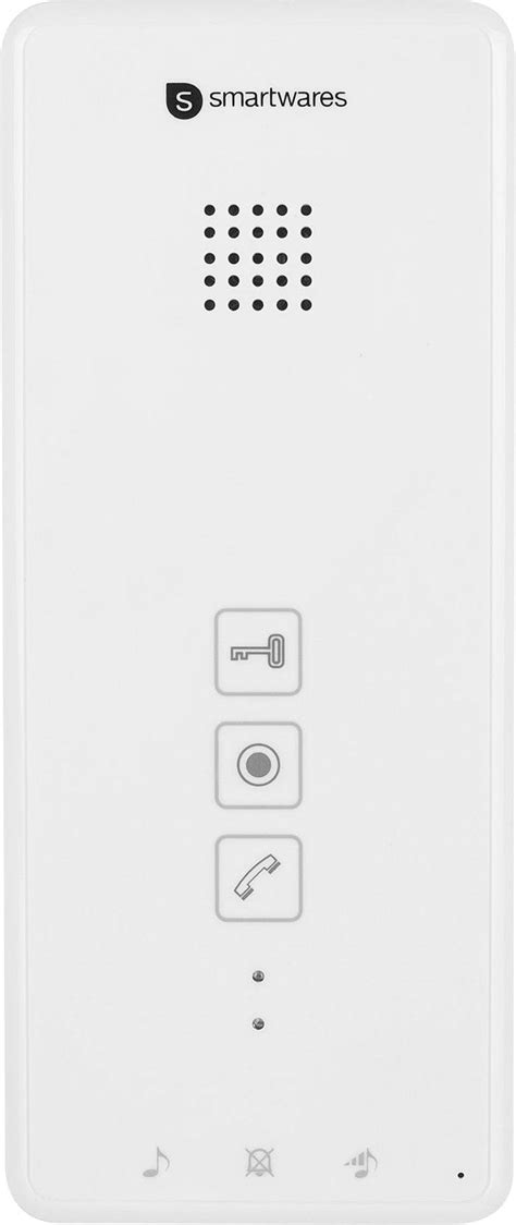 smartwares dic  door intercom  wire indoor panel white conradcom