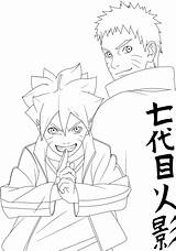 Boruto Naruto Coloring Uzumaki Manga Line Pages Choose Board Lineart Color sketch template