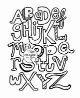 Alphabet Coloring Pages Getcolorings Printable sketch template