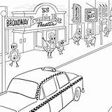 Broadway Coloring Busy Pages Bees sketch template