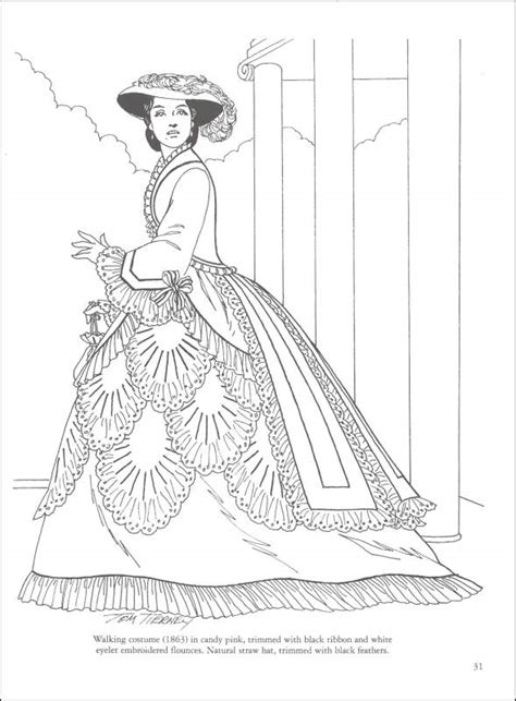 victorian fashions coloring book dover publications