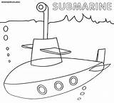Submarine Coloringhome Designlooter sketch template