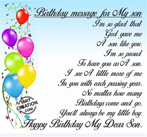 Happy Birthday Quotes For My Son Lounge Threat