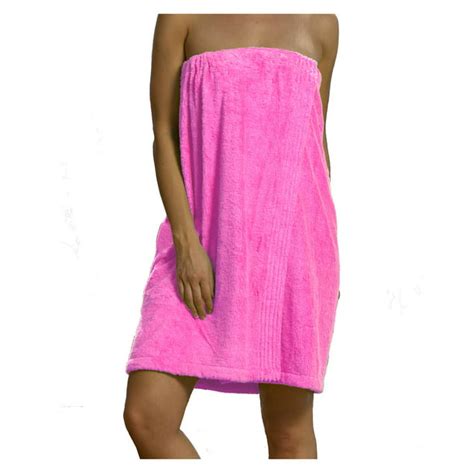 womens spa wrap terry cotton bath wraps towels pink sm size