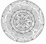 Complex Mandala Pages Coloring Getcolorings Printable Difficult Getdrawings sketch template