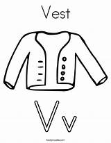 Vest Coloring Print Template Built California Usa Change Twistynoodle Noodle sketch template