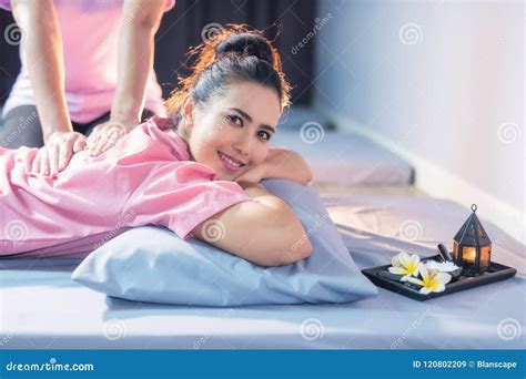 smile asian woman  thai massage stock image image  cosmetic