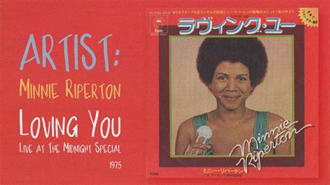 Minnie Riperton Loving You Live The Midnight Special 1975 Youtube