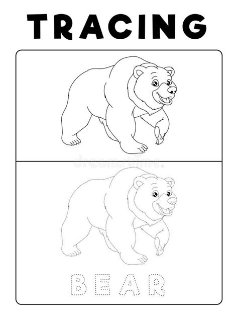 funny bear coloring book   preschool worksheet