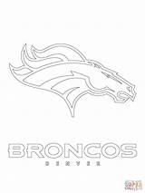 Broncos Coloring Printable Pages Denver Popular sketch template