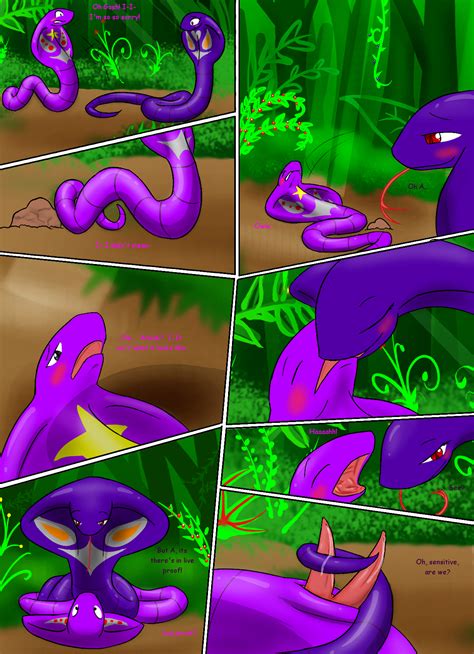 rule 34 arbok blush comic female grey eyes hemipenes