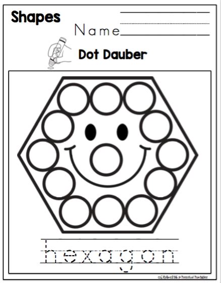 shapes dot dauber fun preschool printables