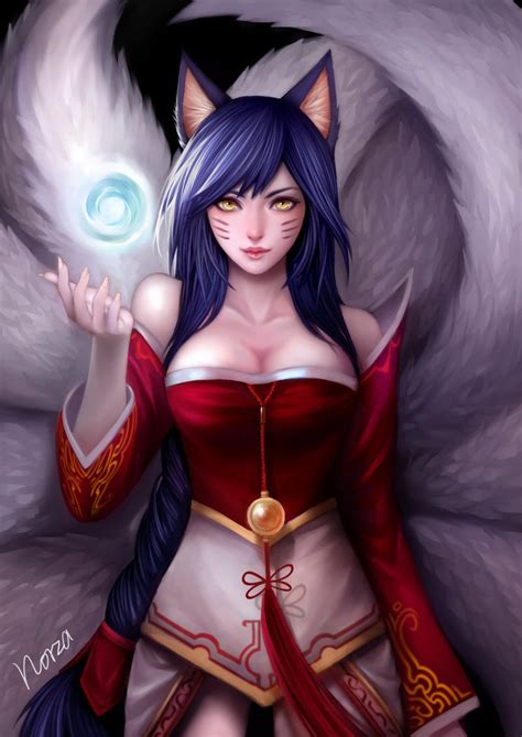 ahri by abyssdungeon on deviantart