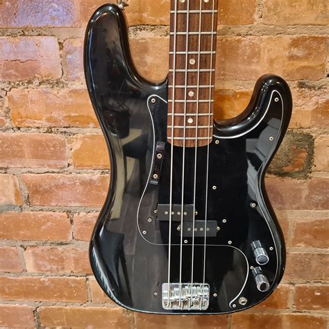 Used Fender Precision Bass Bass Guitar Black Gloss