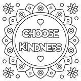 Kindness Coloring Pages Showing Random Printable Color Getcolorings sketch template