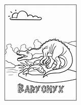 Baryonyx Dinosaur Printablesfree sketch template