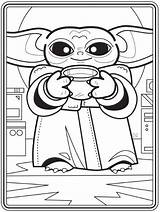 Yoda Colorare Mandalorian Comicbook Sheets Nuevo Dedicato Starwars sketch template