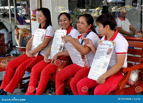 pattaya thailand thai mssage women editorial stock photo image