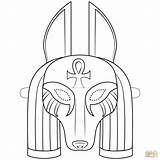 Anubis Anubi Maschere Nilo Supercoloring Egiziana Egipcias Egipto Egiziano Masks Artesanato Egito Artigianato Máscara Egipcio Gods Cuadernos Bocetos sketch template