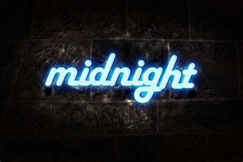 neon sign midnight stock photo image  alphabet