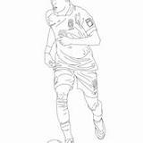 Neymar Coloring Pages sketch template