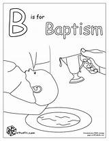 Baptism Coloring Catholic Initiation Sacraments Sacrament Baptized Coloringhome Miracle Insertion sketch template