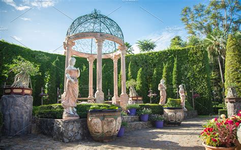 italian garden high quality architecture stock  creative market
