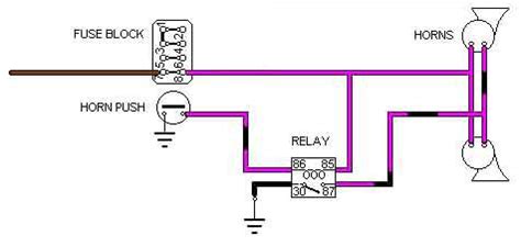 horn relay wiring diagram letterlazn