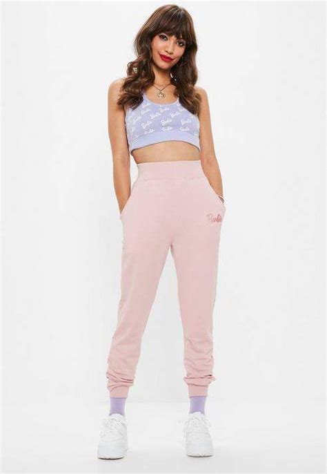 Barbie X Missguided Pink Barbie Joggers Одежда Шуба