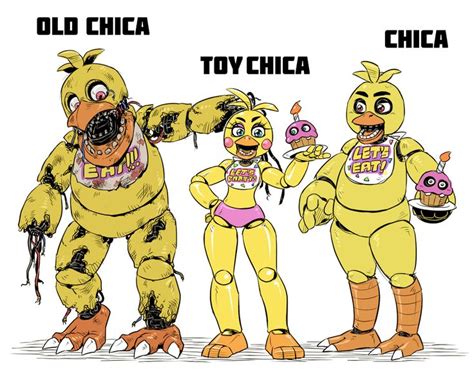 Me And My Buddies Chica Toy Chica And Withered Chica