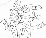 Pokemon Coloring Sylveon Pages Getcolorings Printable Getdrawings sketch template