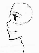 Side Face Drawing Anime Clipartmag Sketch sketch template