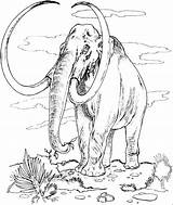 Mammut Mammouth Riesiger Tiere Ausmalbilder Mammoth Malvorlage Dinosaures Enfants Malvorlagen sketch template