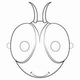 Mask Bug Coloring Printable Pages Masks Supercoloring Craft Kids Cartoons Categories sketch template